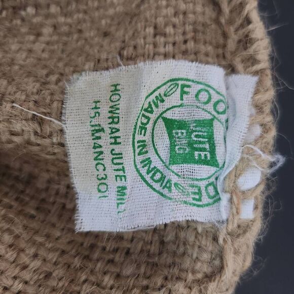 Peru Coffee Bag Large Jute Coffee Bag Wall Hanging - Picture 6 of 6